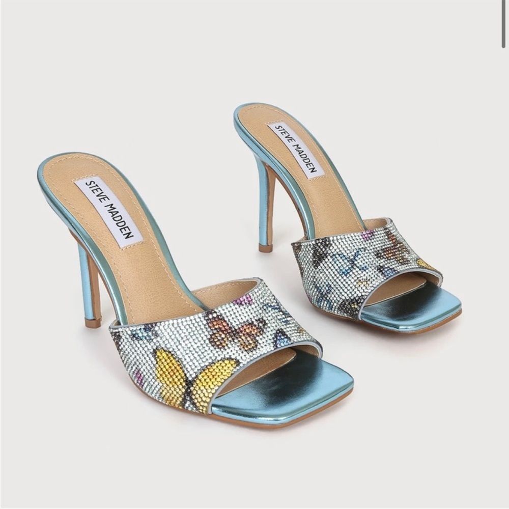 NWOB Steve Madden 10 Butterfly Rhinestone Stiletto Heels